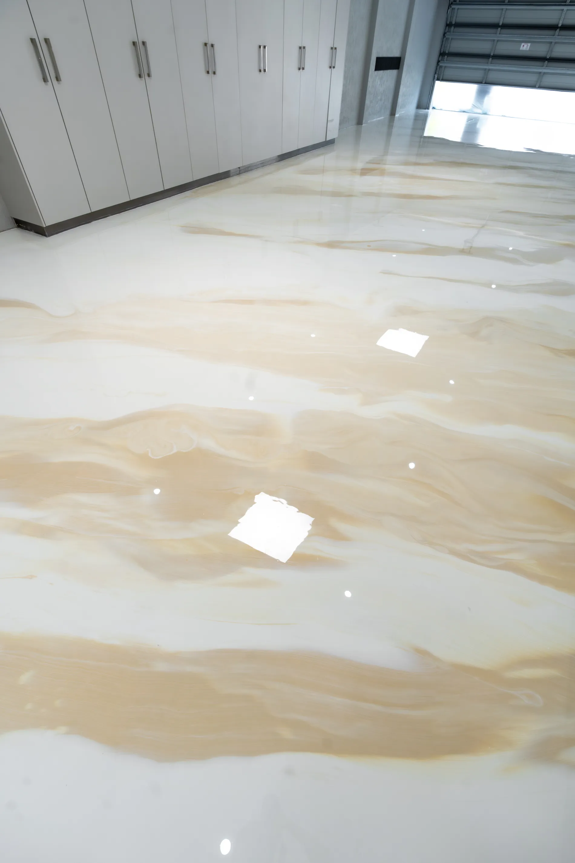 Retail venue resin floor
